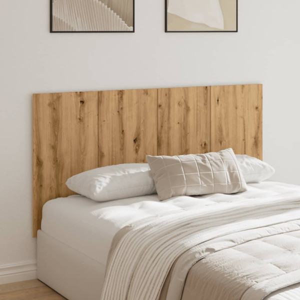 Cabecero de cama madera ingeniería roble artisan 160x1.5x80 cm