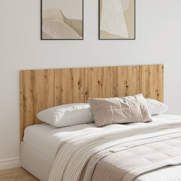 Cabecero de cama madera ingeniería roble artisan 200x1.5x80 cm