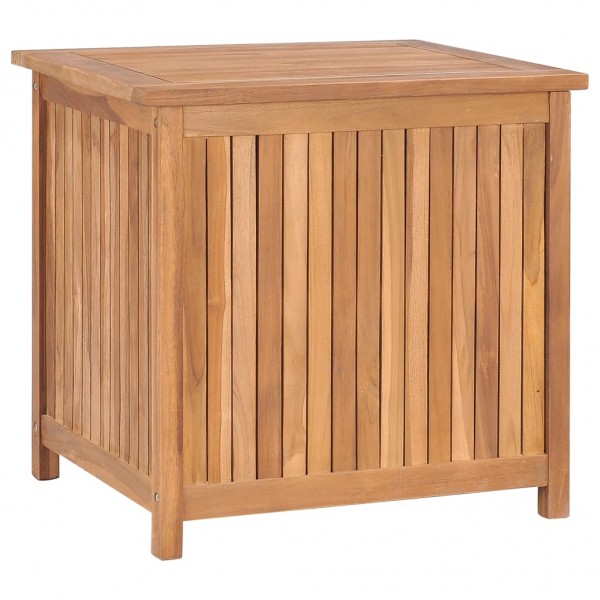 Caja de almacenaje de jardín 60x50x58 cm madera maciza de teca