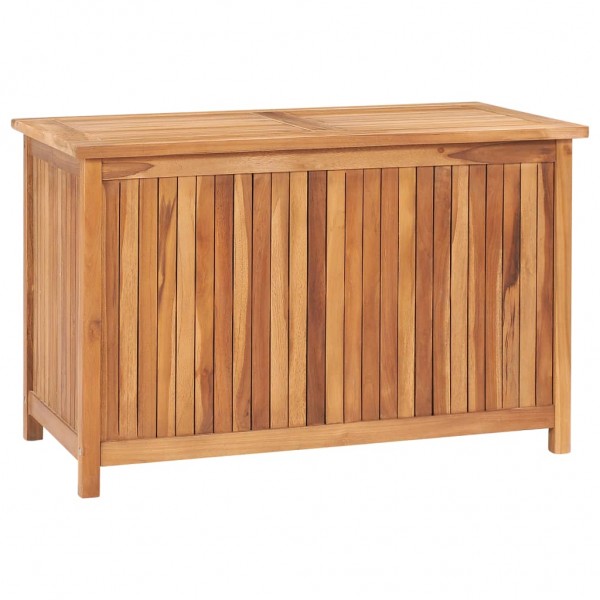 Caja de almacenaje de jardín 90x50x58 cm madera maciza de teca