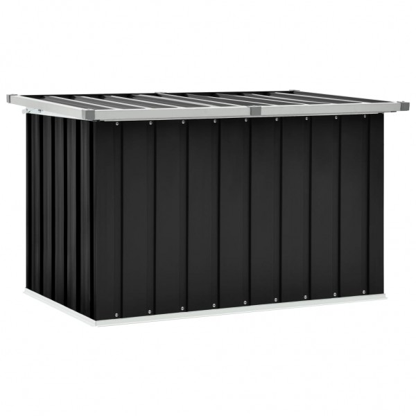 Caja de almacenamiento de jardín gris antracita 109x67x65 cm