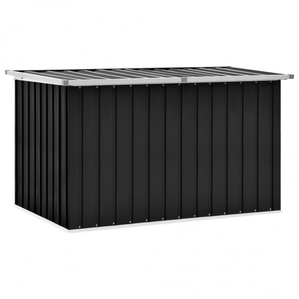 Caja de almacenamiento de jardín gris antracita 149x99x93 cm