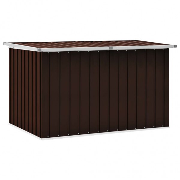 Caja de almacenamiento de jardín marrón 149x99x93 cm