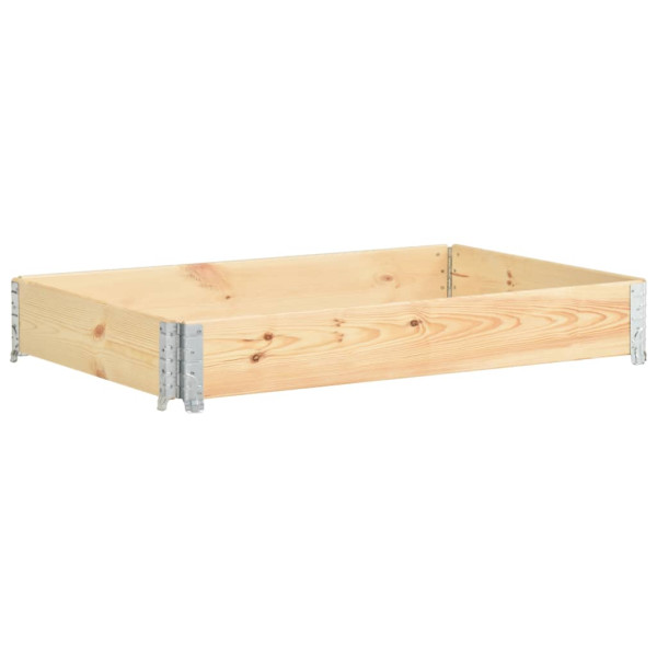 Caja de palés de madera maciza de pino 100x150 cm