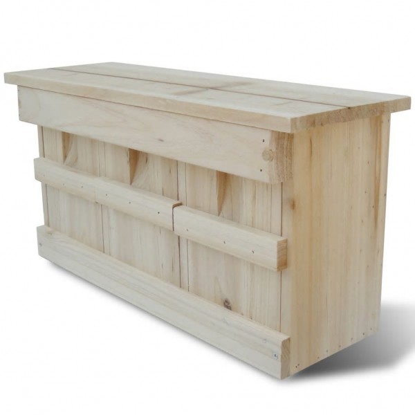 Caja nido para gorriones. 44 x 15.5 x 21.5 cm