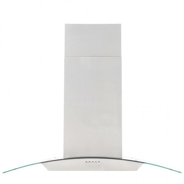 Campana extractora de techo 90 cm acero inoxidable 756 m³/h LED