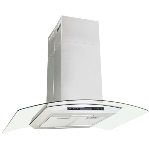 Campana extractora de techo 90 cm pantalla táctil 756 m³/h LED