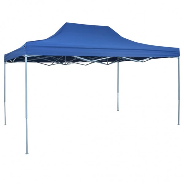 Carpa de fiesta plegable profesional acero azul 3x4 m