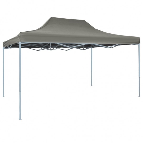 Carpa de fiesta plegable profesional acero gris antracita 3x4 m