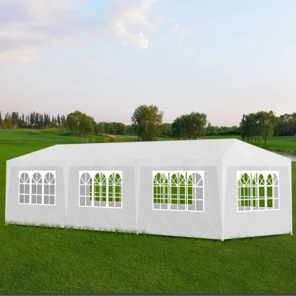 Carpa de fiestas blanca 3x9 m