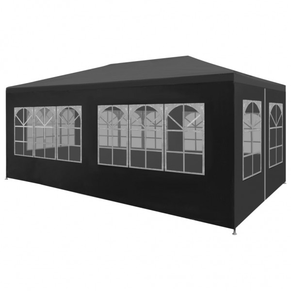 Carpa para celebraciones gris antracita 3x6 m