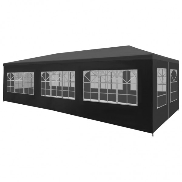 Carpa para celebraciones gris antracita 3x9 m