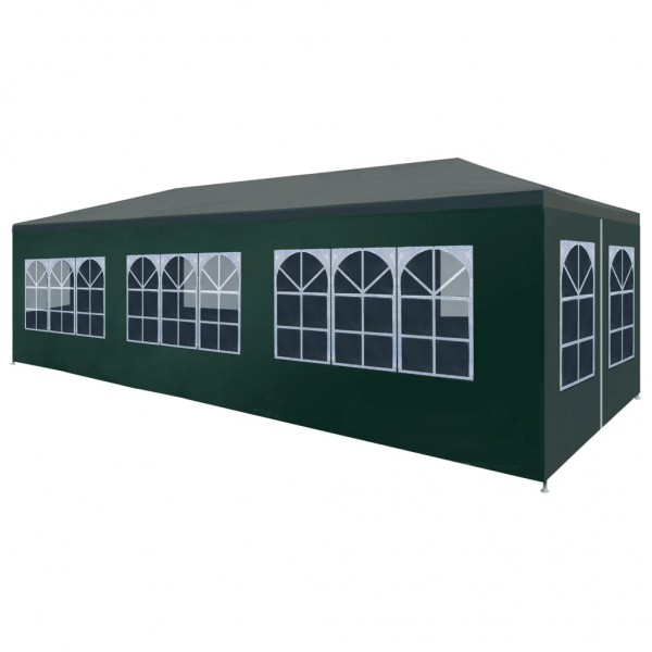 Carpa para celebraciones verde 3x9 m