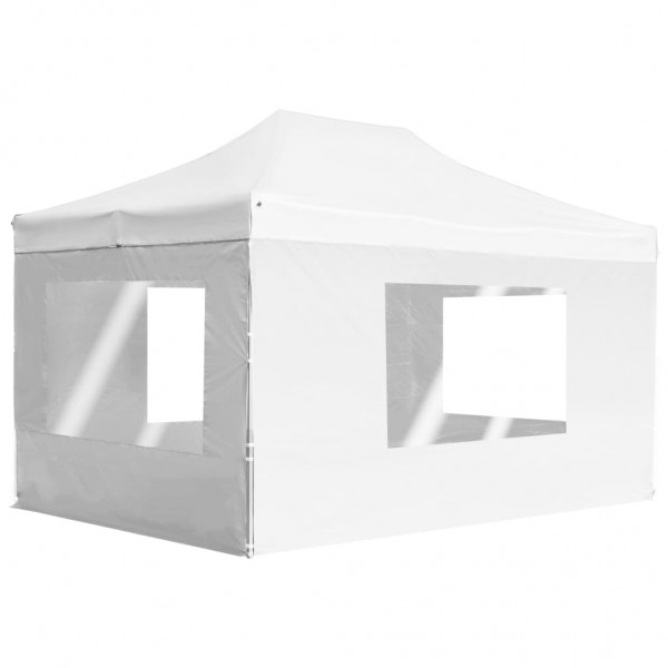 Carpa plegable profesional con paredes aluminio blanca 4.5x3 m