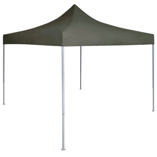 Carpa plegable profesional de acero gris antracita 2x2 m