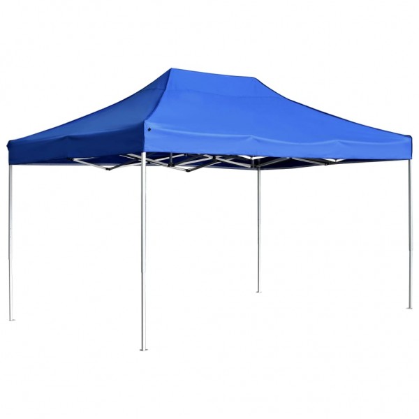Carpa plegable profesional de aluminio azul 4.5x3 m