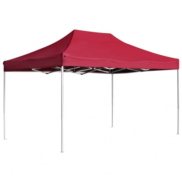 Carpa plegable profesional de aluminio rojo vino tinto 4.5x3m