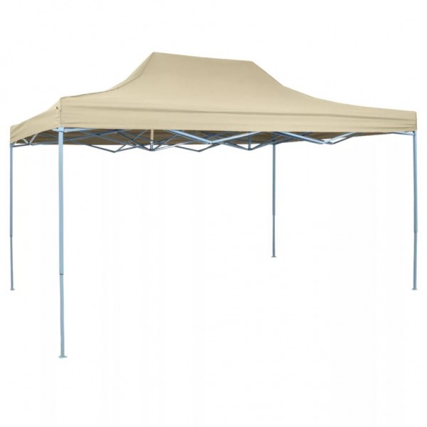 Carpa pleglable Pop-up 3x4.5 m blanco crema
