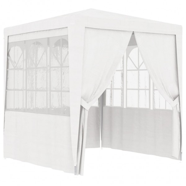 Carpa profesional fiestas con paredes blanco 90 g/m² 2.5x2.5 m