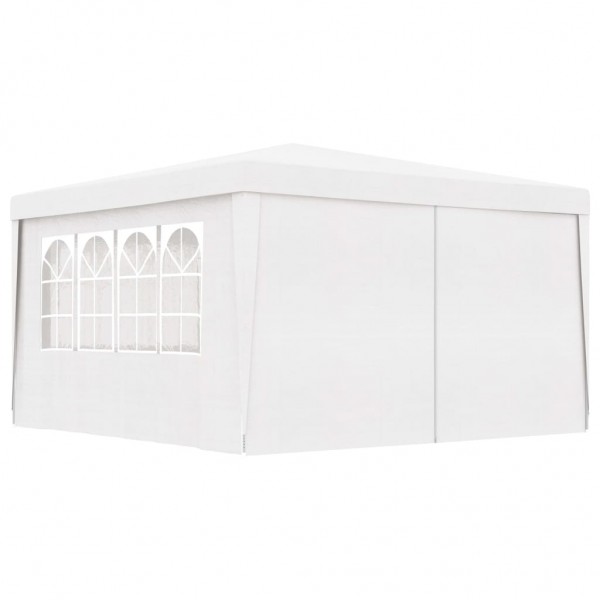 Carpa profesional para fiestas con paredes blanco 90 g/m² 4x4 m