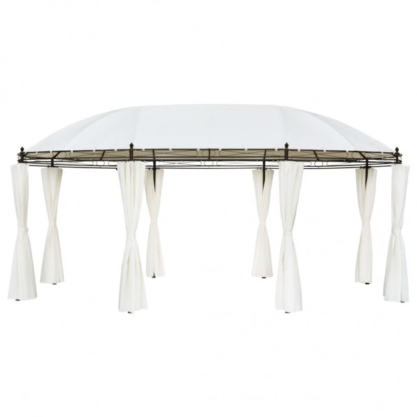 Cenador blanco crema 530x350x265 cm