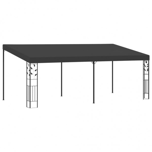 Cenador con montaje en la pared antracita 6x3x2.5 m