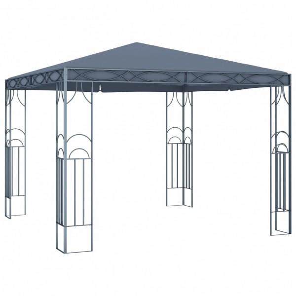 Cenador gris antracita 300x300 cm