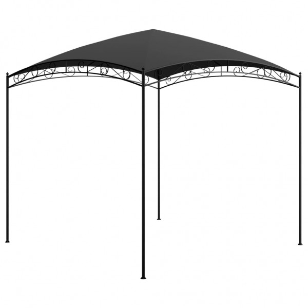 Cenador gris antracita 3x3x2.65 m 180 g/m²