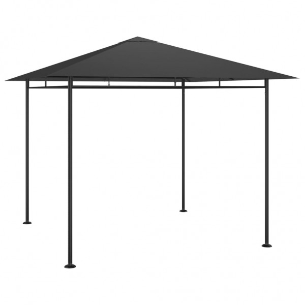 Cenador gris antracita 3x3x2.7 m 180 g/m²