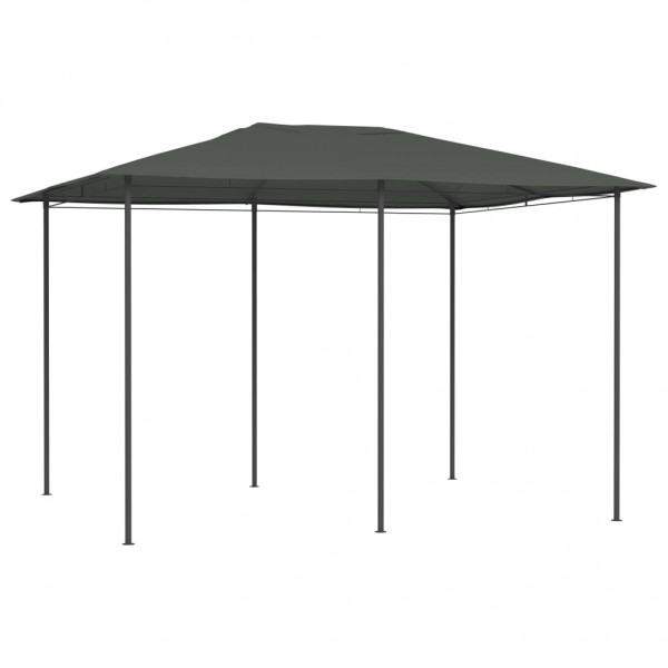Cenador gris antracita 3x4x2.6 m 160 g/m²