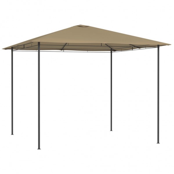 Cenador gris taupé 3x3x2.6 m 160 g/m²