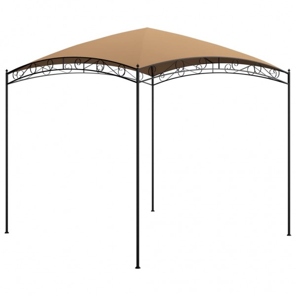 Cenador gris taupé 3x3x2.65 m 180 g/m²
