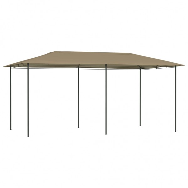 Cenador gris taupe 3x6x2.6 m 160 g/m²