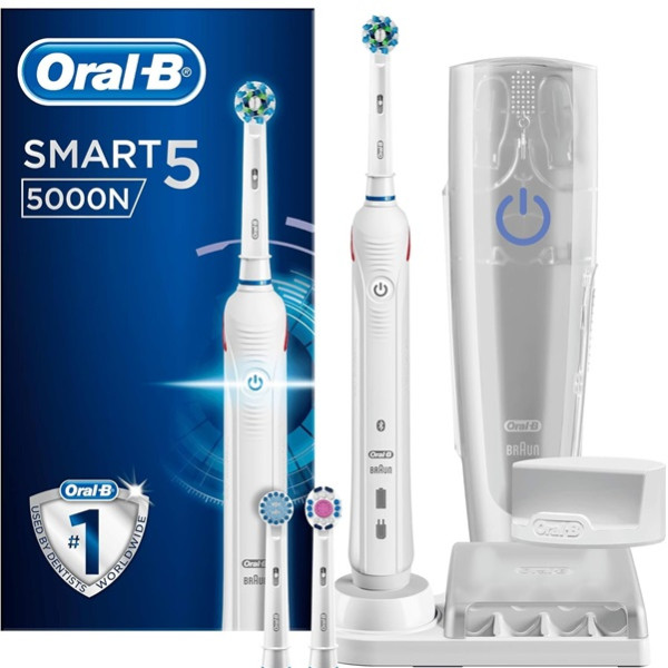 Cepillo de dientes eléctrico Oral-B Series 5000 Cross Action blanco