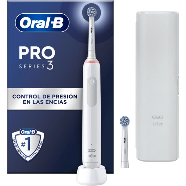 Cepillo de dientes ORAL-B Pro 3 3500 + Estuche blanco
