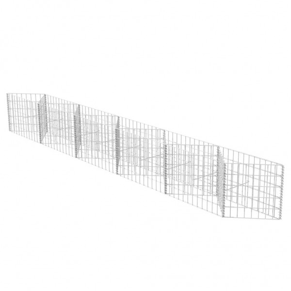 Cesta de muro de gaviones acero galvanizado 300x30x50 cm