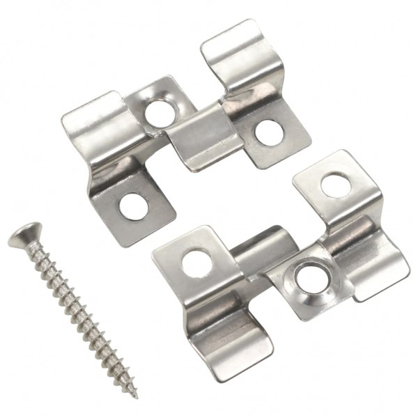 Clips de plataforma 100 uds y 200 tornillos de acero Inoxidable