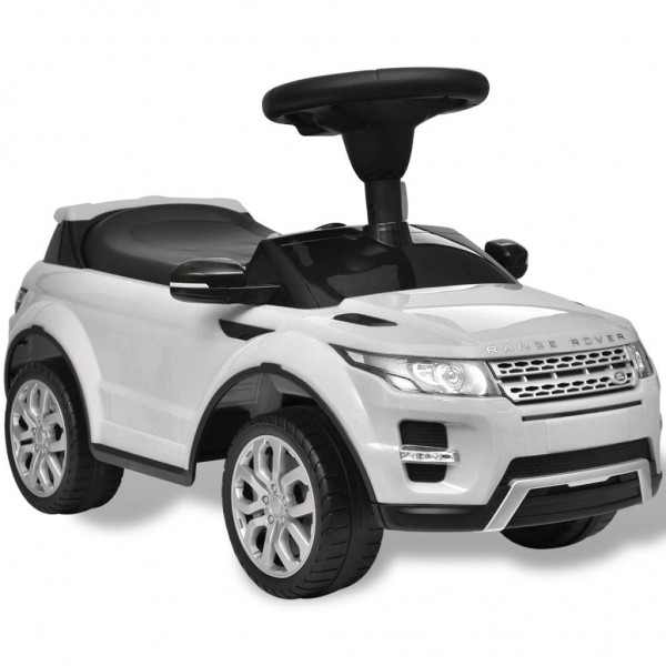 Coche de juguete blanco con música. modelo Land Rover 348