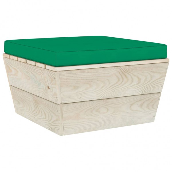Cojín para sofá de palets de tela Oxford verde