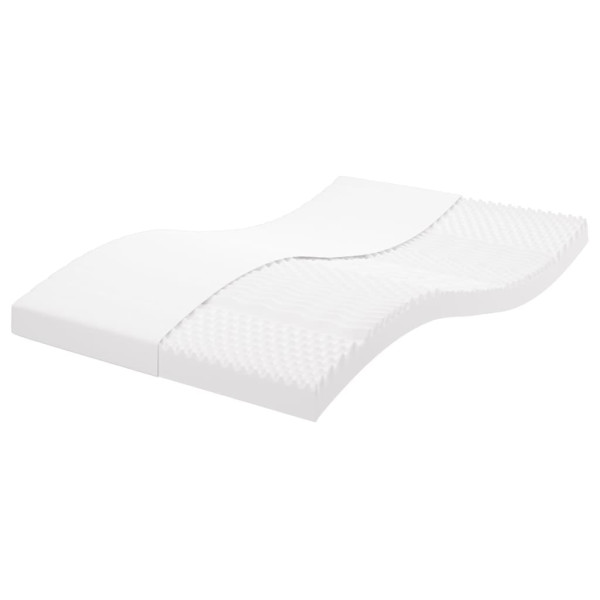 Colchón de espuma de 7 zonas dureza 20 ILD blanco 120x220 cm