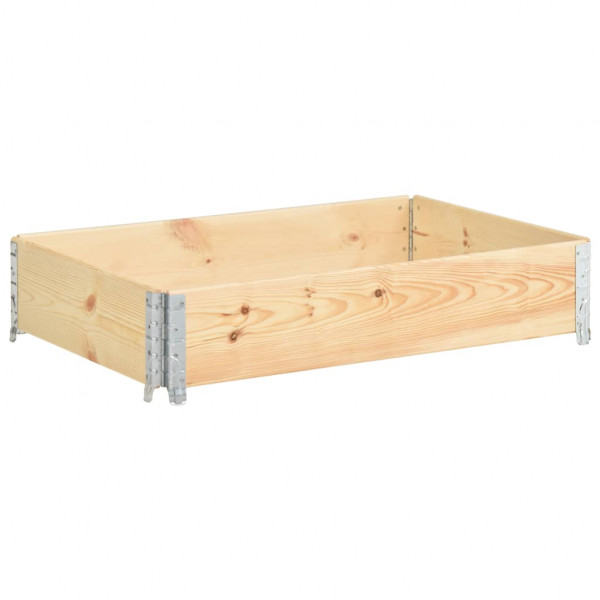 Collar de caja de pallet madera maciza de pino 50x100 cm