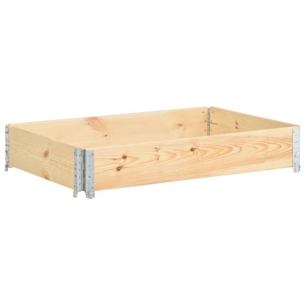 Collar de caja de pallet madera maciza de pino 80x120 cm