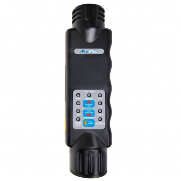 Comprobador de enchufes de remolques con 13 polos ProPlus 343543. 12 V