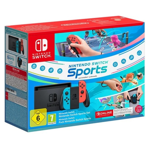 Consola Nintendo Switch  Sports Pack + 12 NSO neón