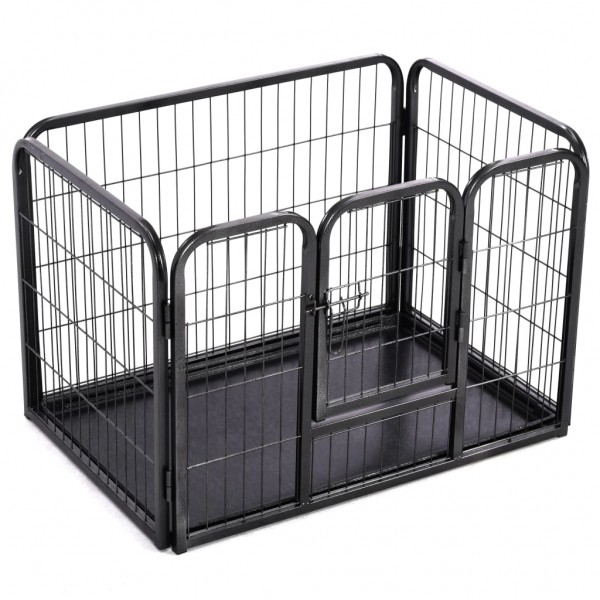 Corral para perros cachorros acero 91.5x59x61 cm