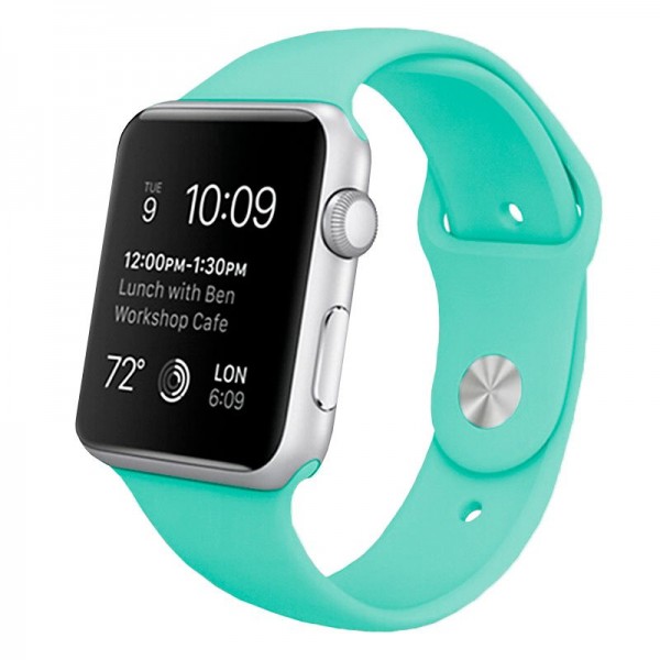 Correa COOL para Apple Watch Series 1 / 2 / 3 / 4 / 5 / 6 / 7 / 8 / 9 / SE (38 / 40 / 41 mm) Goma Mint