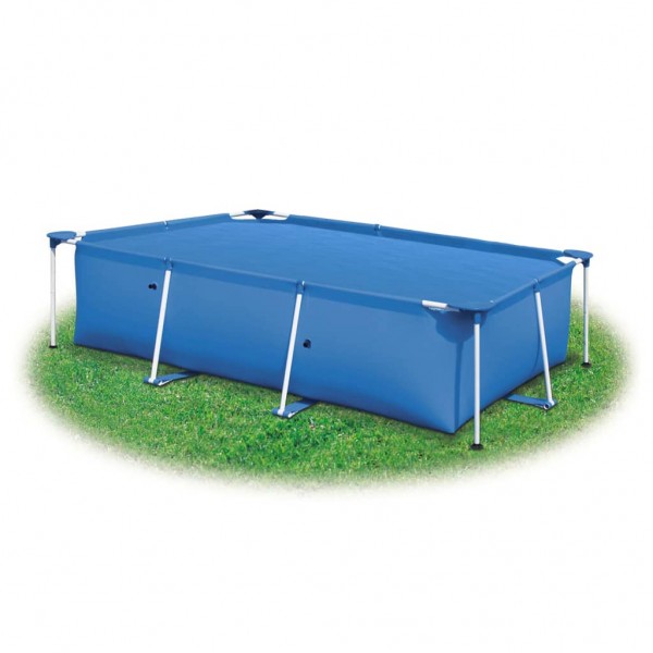 Cubierta de piscina rectangular PE azul 500x300 cm