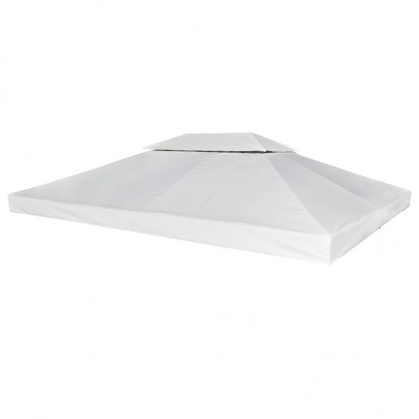 Cubierta de repuesto de cenador 310 g/m² blanco crema 3x4 m
