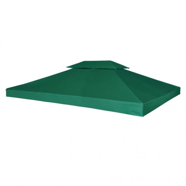 Cubierta de repuesto de cenador 310 g/m² verde 3x4 m