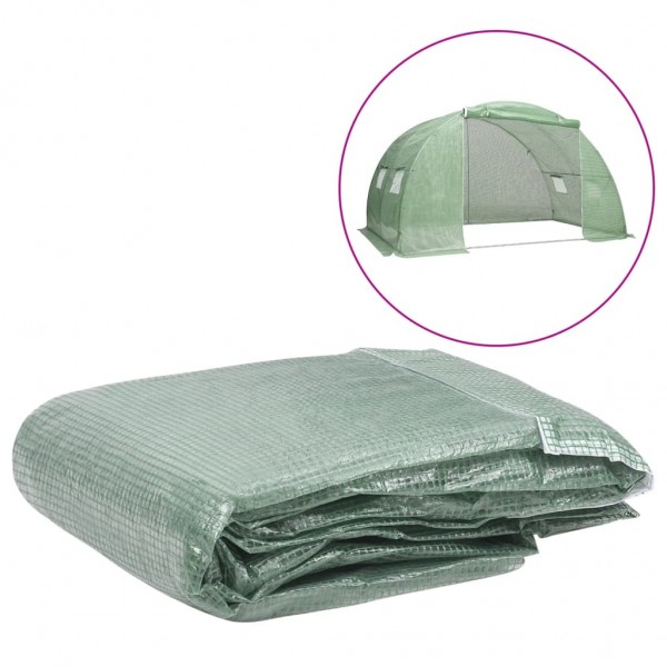 Cubierta repuesto de invernadero verde (8 m²) 400x200x200 cm